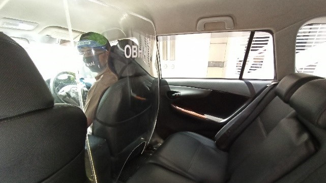 OBHAI adds plexiglass wall to protect passengers, drivers from coronavirus