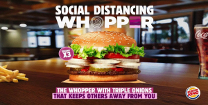 The Social Distancing Whopper from Burger King