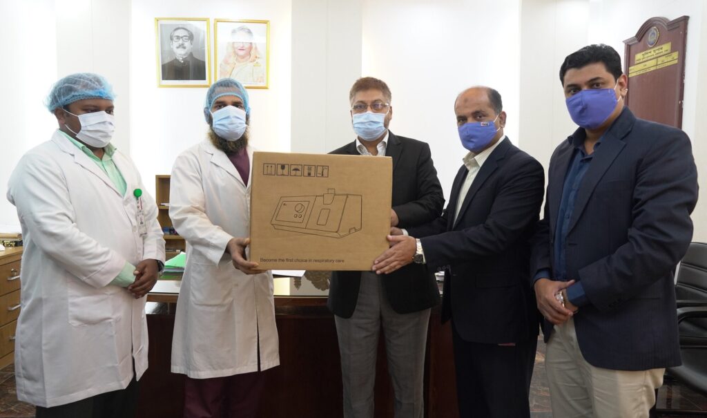 rsz bkash provided ventilators to central police hospital