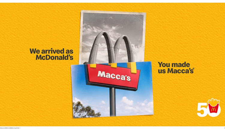 McDonald’s New Campaign Celebrates It’s 50th Year in Australia with Aussie Tradition-Markedium