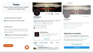 Twitter testing newsletter subscription