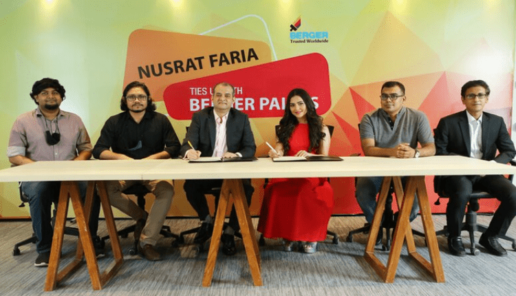 Nusrat Faria becomes the Brand Ambassador for Berger Paints-Markedium