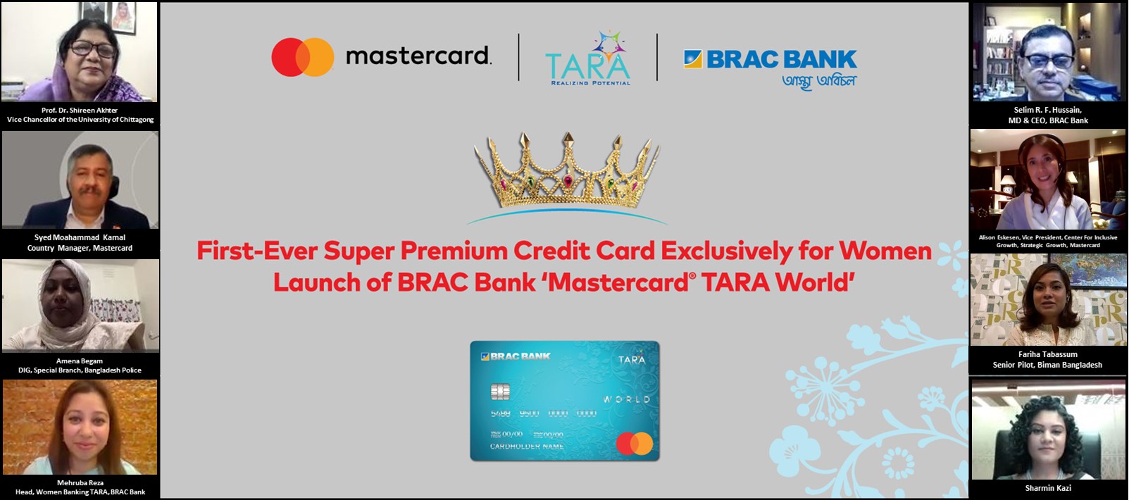 BRAC Bank partners with MasterCard to take another step towards women empowerment | ‘MasterCard Tara World’-Markedium