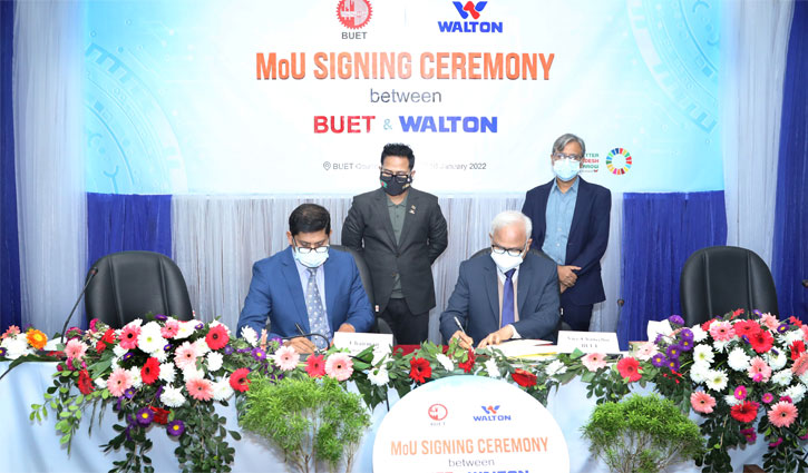 Walton Digi-Tech Industries Limited and BUET signed a MoU while Walton Hi-Tech Industries PLC signed another MoU with the Research and Innovation Centre for Science and Engineering (RISE) of BUET.