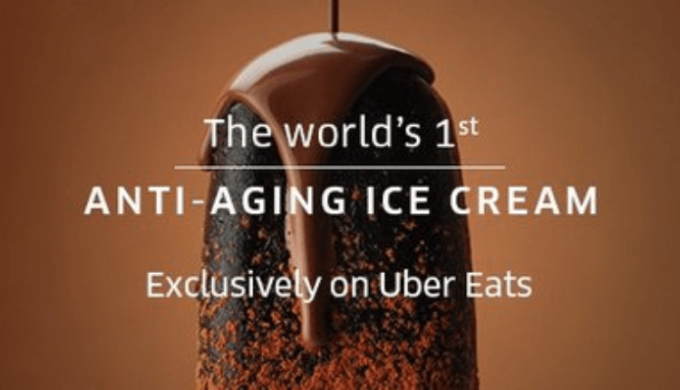 Case Study:  Uber Eats- World's First Anti-aging Ice cream.