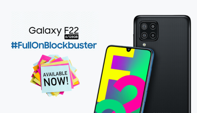 Samsung Galaxy F22 Now Available In Your Nearest Store!