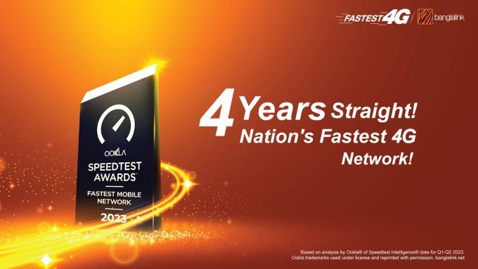 Banglalink Wins Ookla Award for the 7th Consecutive Time