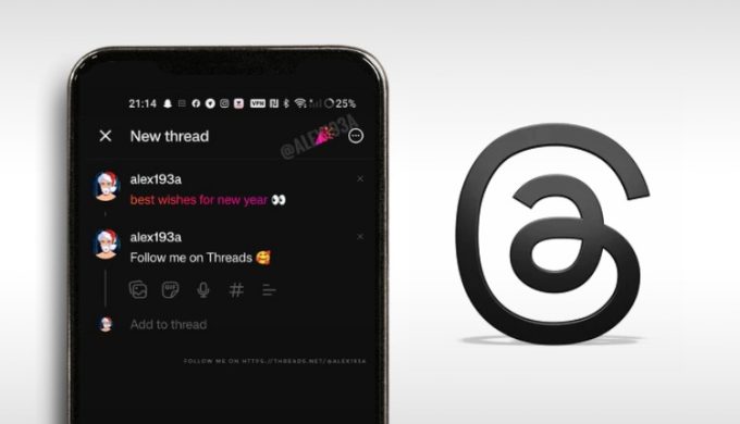 Threads Developing New Year's In-Stream Text Variants and Animations