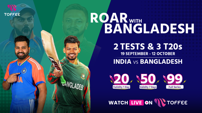Get Ready For The Real LIVE Experience As Toffee Brings IND Vs BAN Series