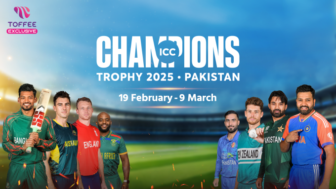 Witness The Epic Cricket Battle Of The ICC Champions Trophy Exclusively On Toffee