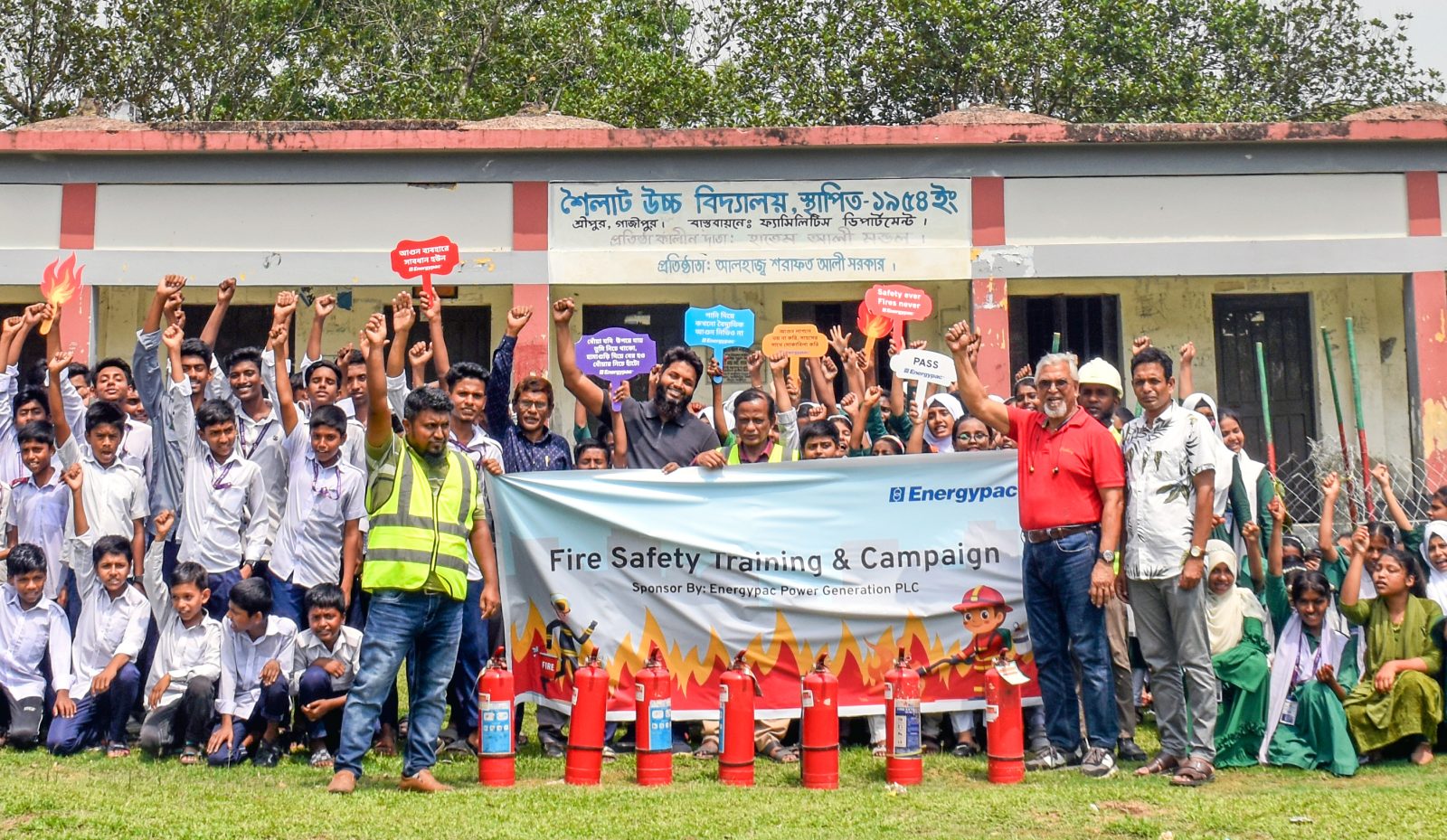 Energypac organizes fire safety training at school