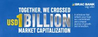 BRAC Bank crosses USD 1 billion market value:only bank in Bangladesh