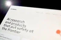 the anthropic website on a laptop arranged in new hyde park new york us on friday aug 22 2025