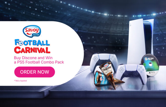 Chance to win playStation 5 by ordering Savoy ice cream on pandamart