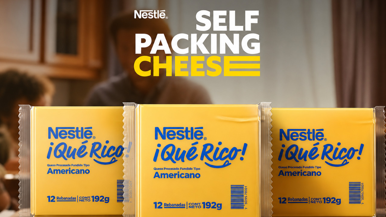 Nestlé’s Self-Packing Cheese Is More Than a Packaging Experiment-Markedium