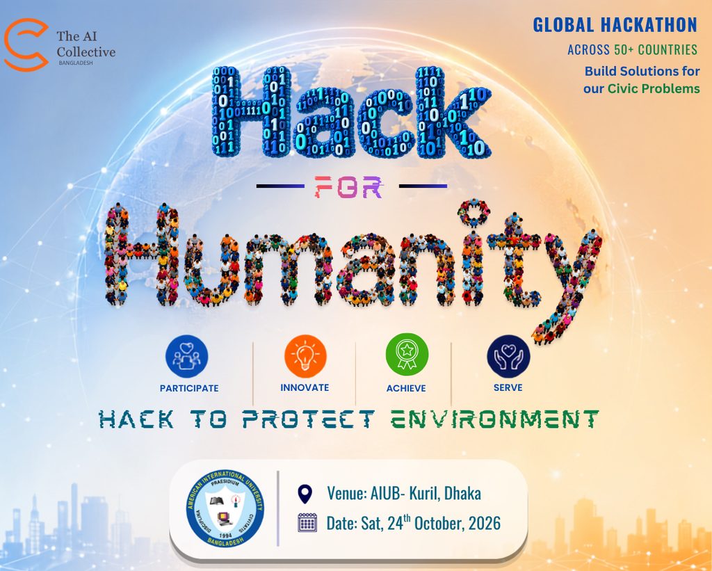 Hack for Humanity, Bangladesh to protect Environment with AI 54 H4H Final Poster to Share with media